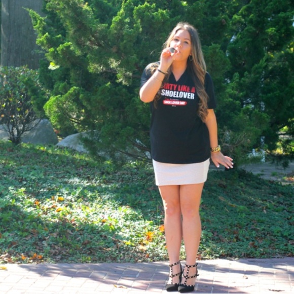 Black Suede Studded Pumps - Picture 5 of 17